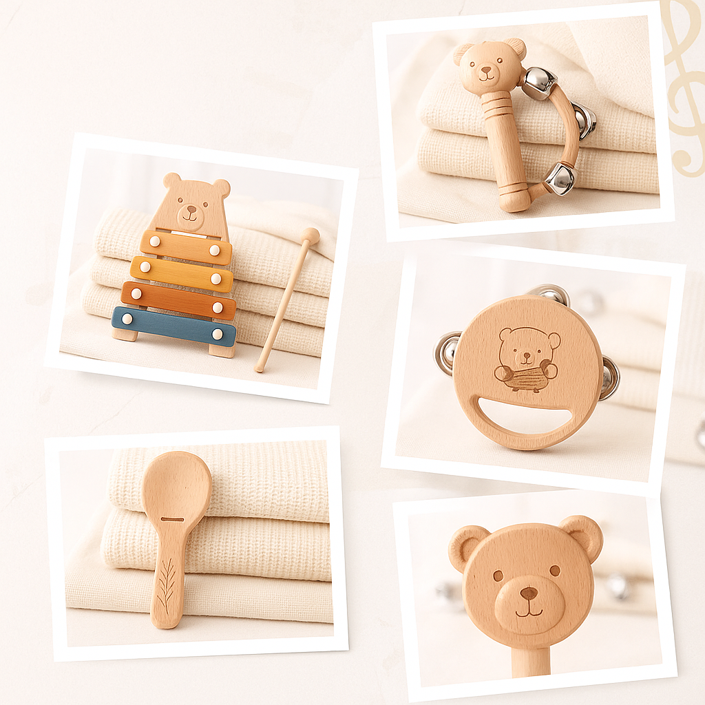 Montessori Wooden Instrument Set (0–3 Years)