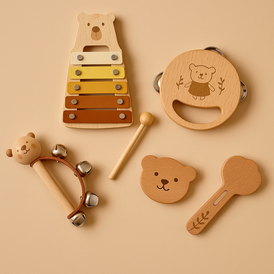 Montessori Wooden Instrument Set (0–3 Years)