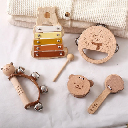 Montessori Wooden Instrument Set (0–3 Years)