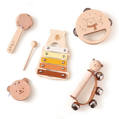 Montessori Wooden Instrument Set (0–3 Years)